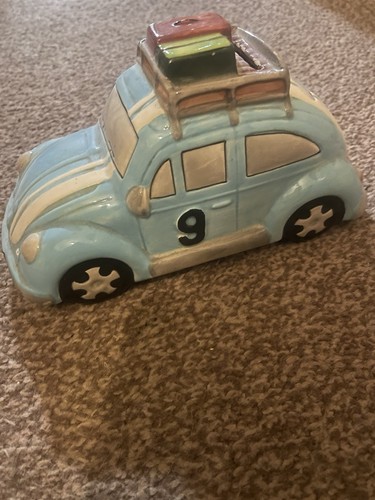 Vintage beetle money box - money,